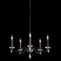  Modique 5-Light Chandelier In Silver With Clear Heritage Crystals