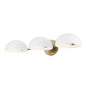  Reece 3-Light Vanity In Aged Brass And White