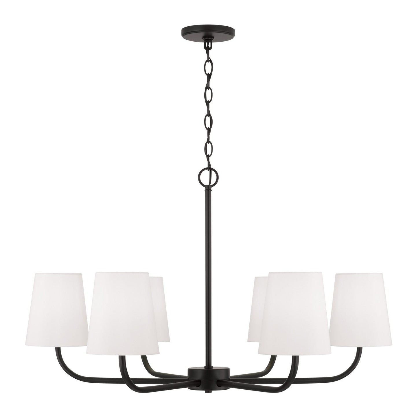  Brody 6-Light Chandelier In Matte Black