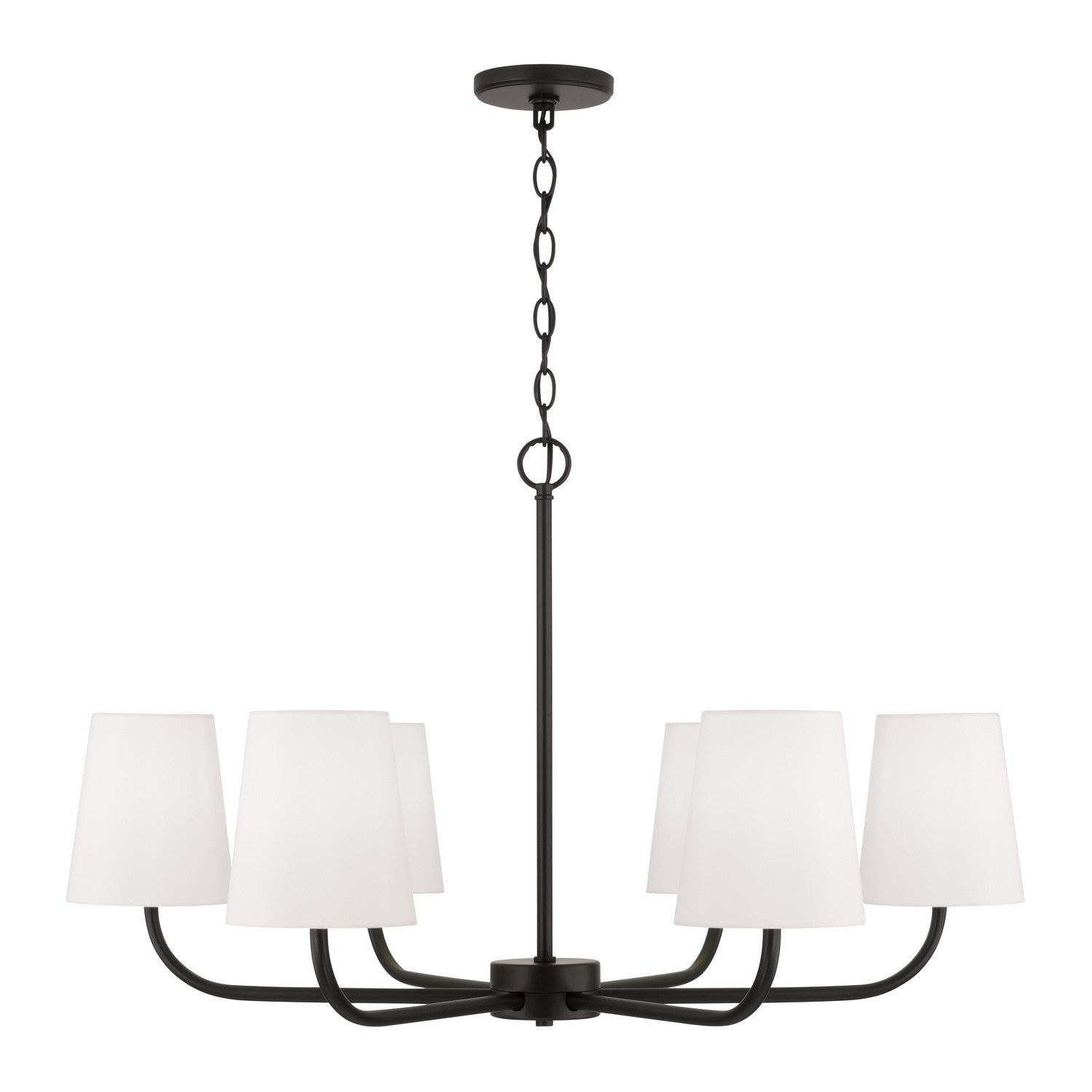  Brody 6-Light Chandelier In Matte Black