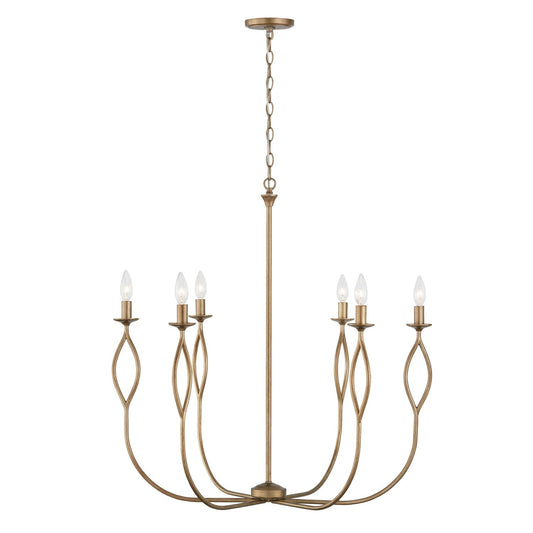  Cohen 6-Light Chandelier In Mystic Luster