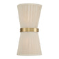  Cecilia 2-Light Wall Sconce In Bleached Natural Rope And Patinaed Brass
