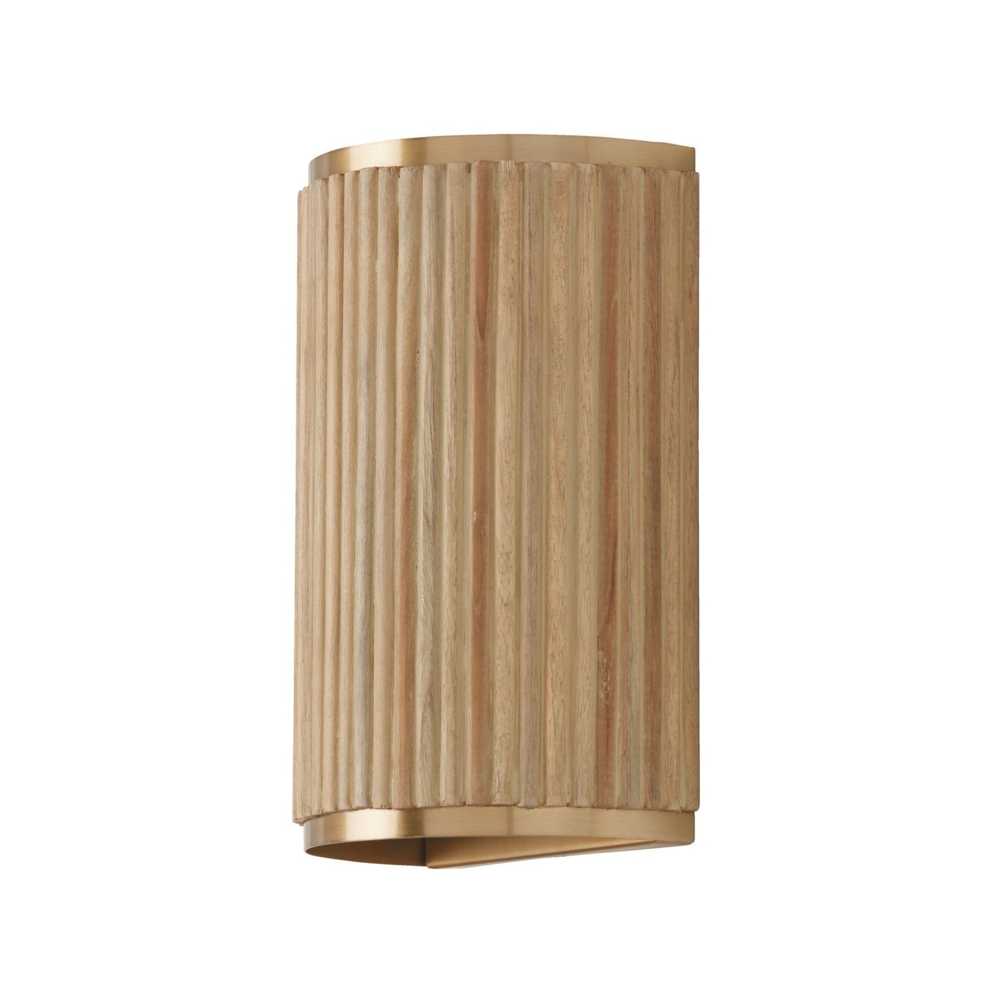  Donovan 2-Light Wall Sconce In White Wash And Matte Brass