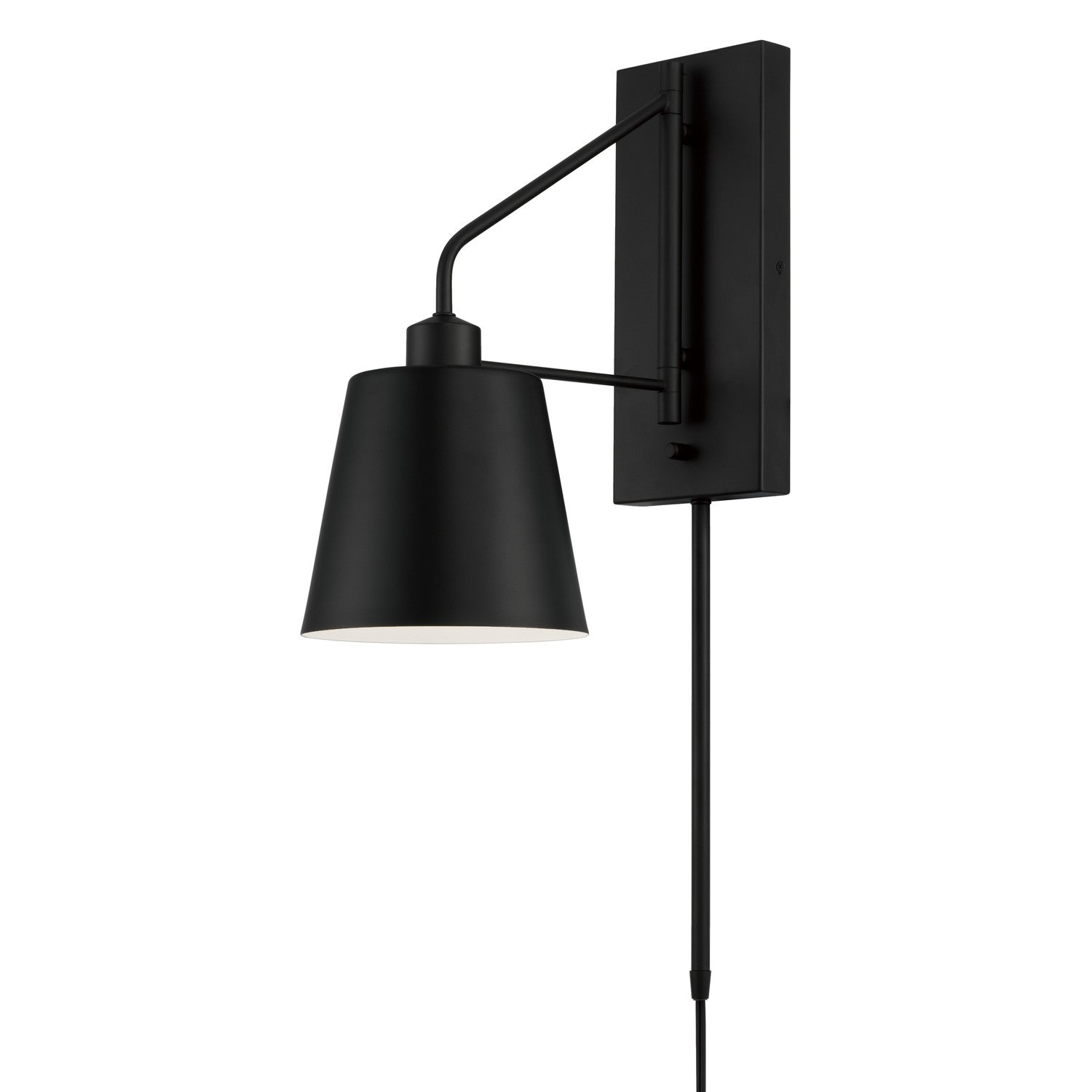  Alden 1-Light Wall Sconce In Matte Black