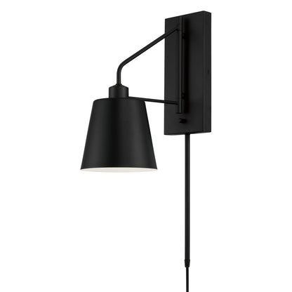  Alden 1-Light Wall Sconce In Matte Black