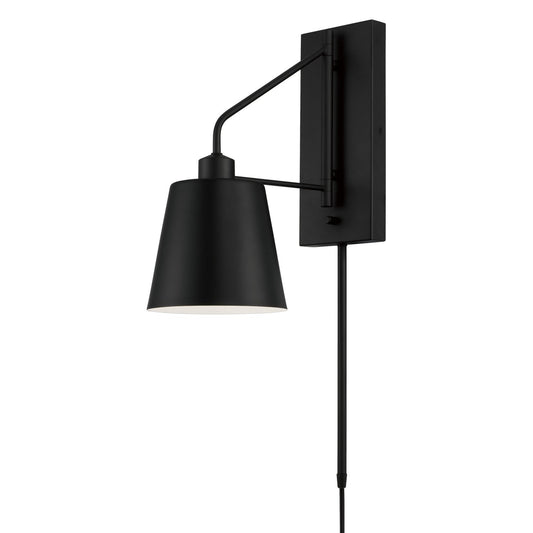  Alden 1-Light Wall Sconce In Matte Black