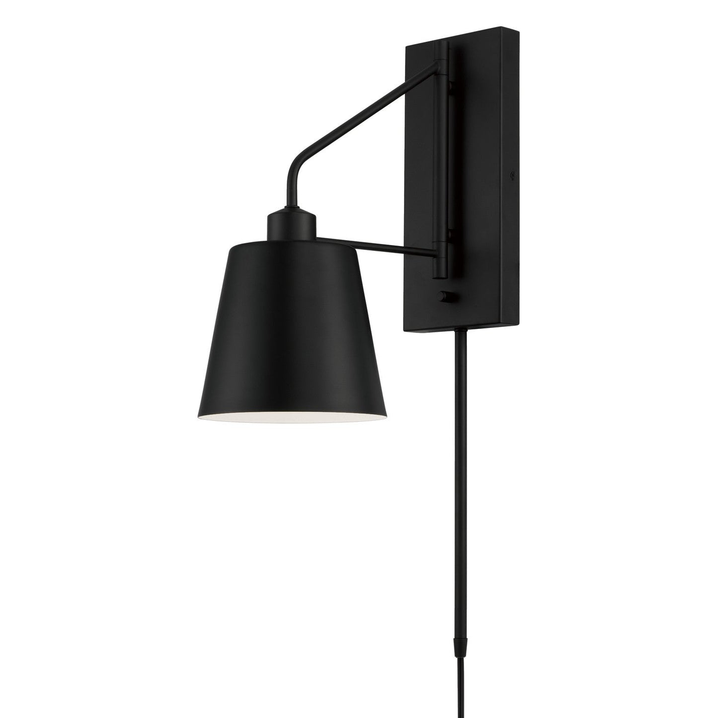  Alden 1-Light Wall Sconce In Matte Black