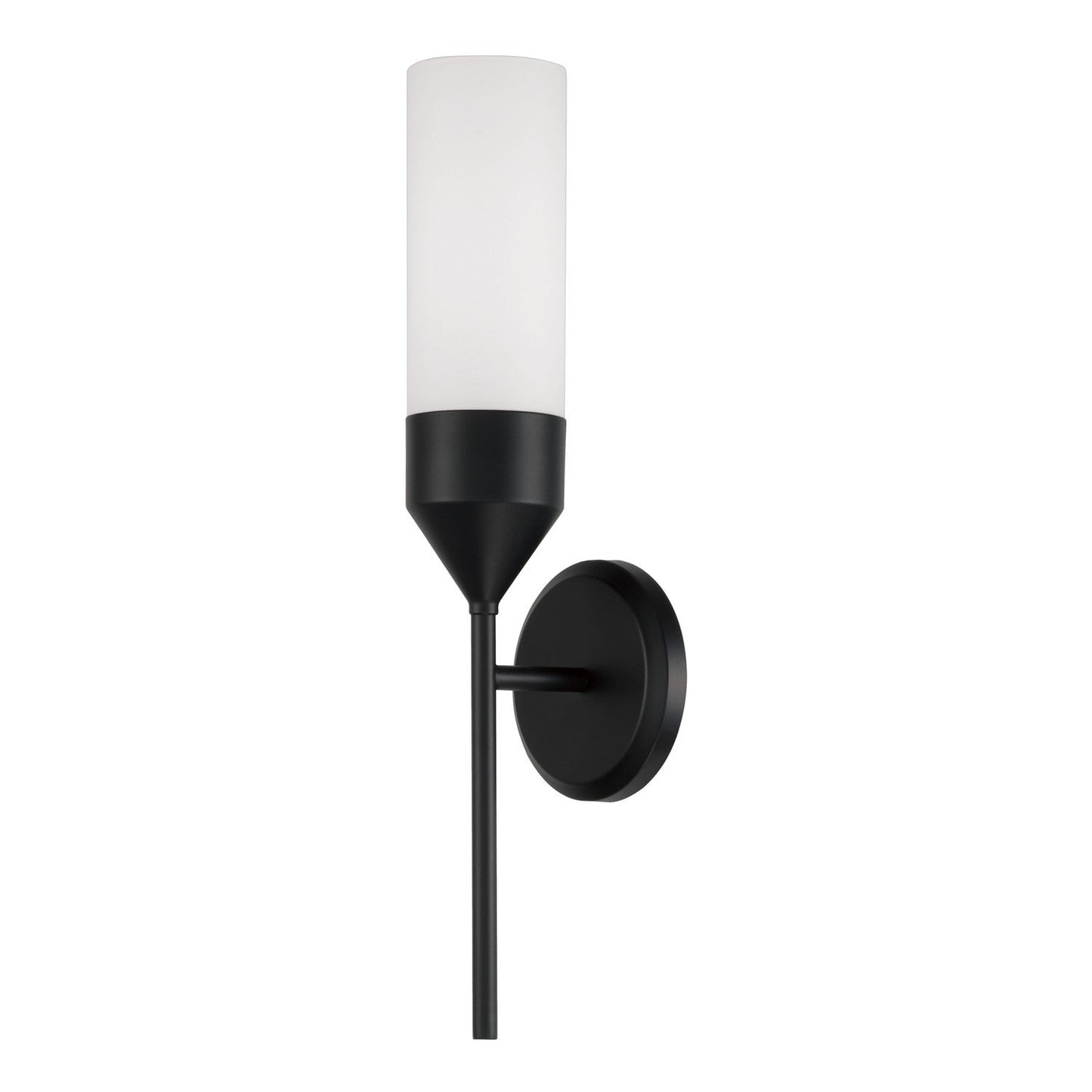  Devon 1-Light Wall Sconce In Matte Black