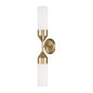  Devon 2-Light Wall Sconce In Matte Brass