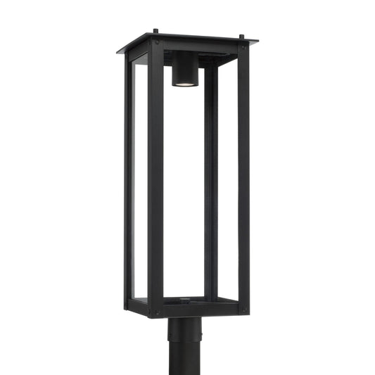  Hunt 1-Light Outdoor Post-Lantern In Black