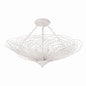  Doral 6-Light Semi-Flush Mount In Matte White