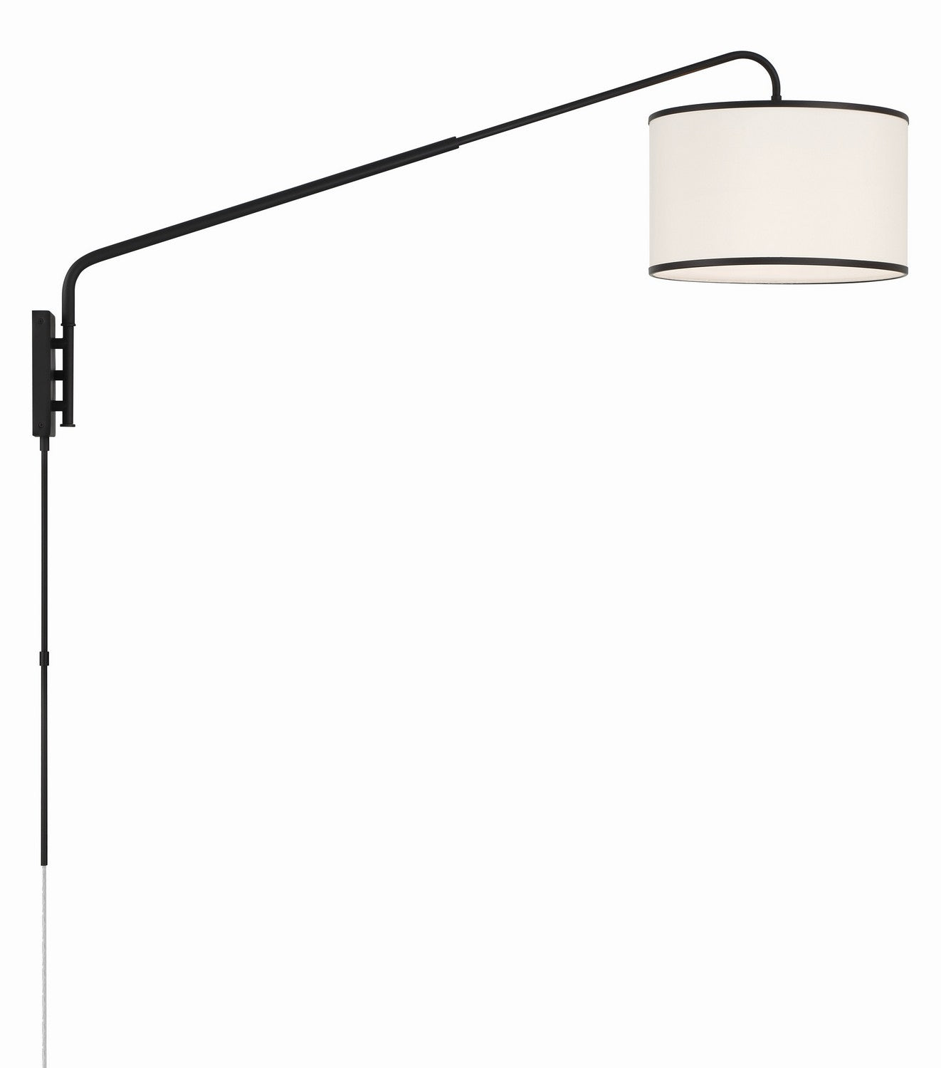  Mallory 1-Light Task Sconce In Matte Black