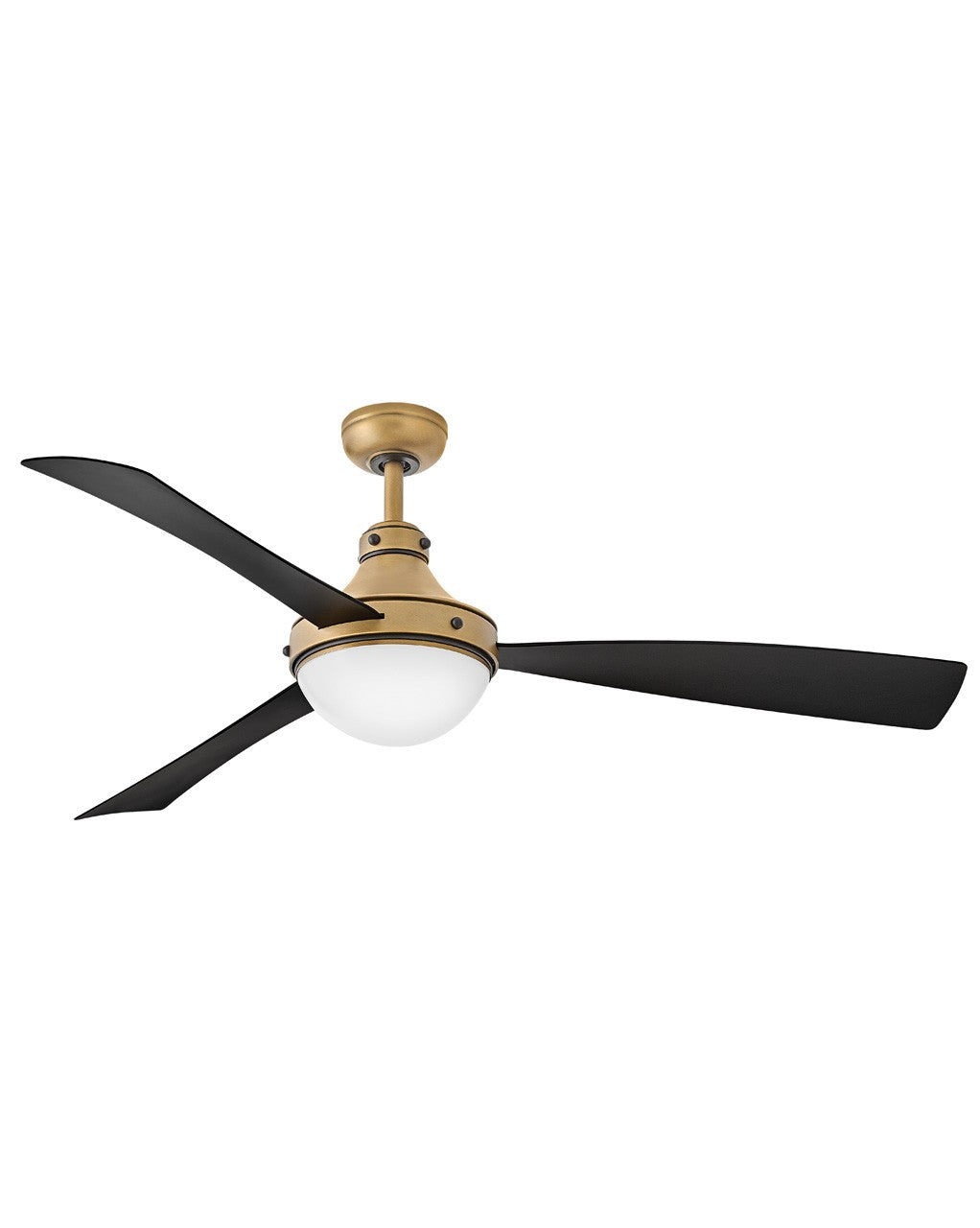  Oliver 62" LED Smart Fan In Heritage Brass