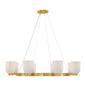  Isla Blanca 8-Light Chandelier In Warm Brass