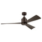  True 52" Ceiling Fan In Satin Natural Bronze
