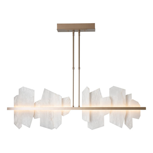  Volterra Linear LED Pendant In Soft Gold