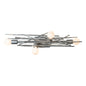  Brindille 4-Light Large Sconce/Semi-Flush In Sterling