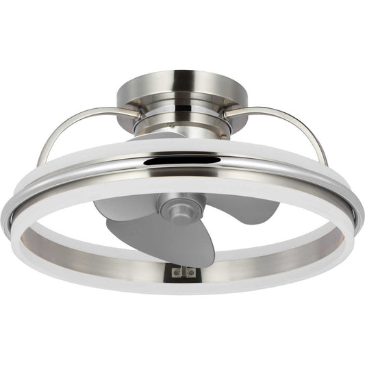  Burnett Ceiling Fan In Brushed Nickel
