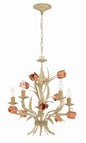  Southport 5-Light Chandelier In Sage/Rose