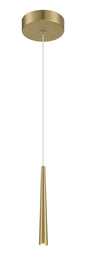  Stretch LED Mini Pendant In Soft Rass