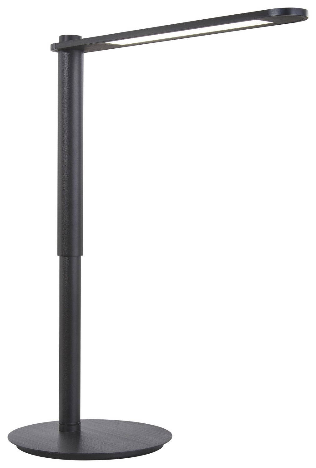  Kovacs LED Table Lamp In Coal Black And Brushed Coal Black