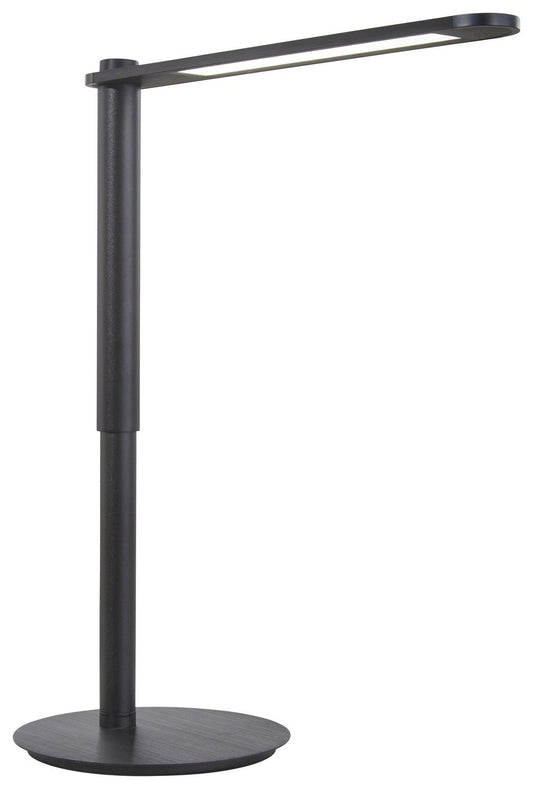  Kovacs LED Table Lamp In Coal Black And Brushed Coal Black