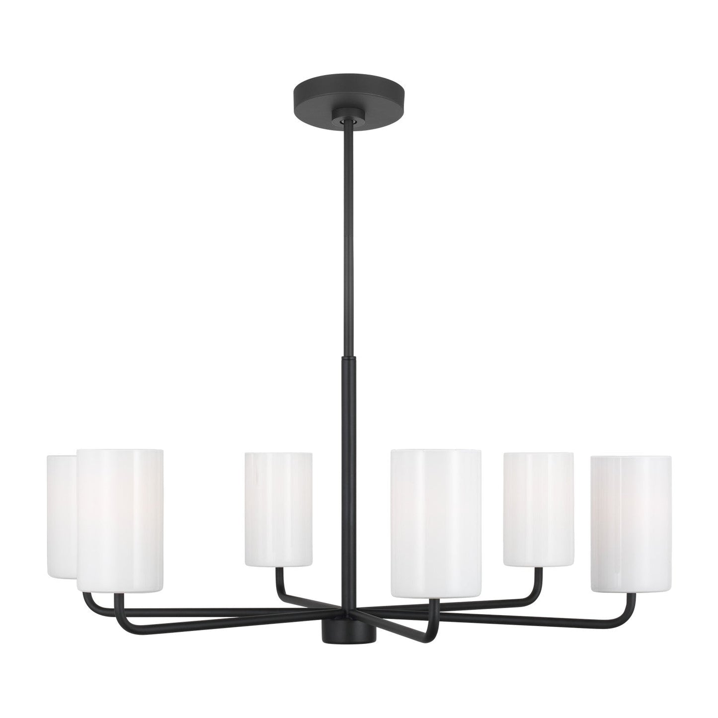  Rhett 6-Light Chandelier In Midnight Black