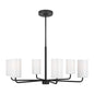  Rhett 6-Light Chandelier In Midnight Black