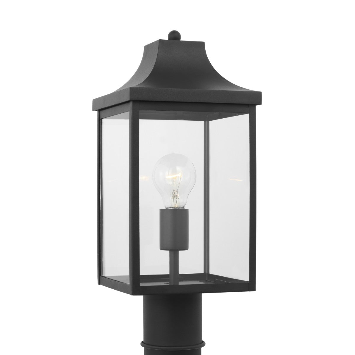  Saybrook 1-Light Post Mount In Textured Black