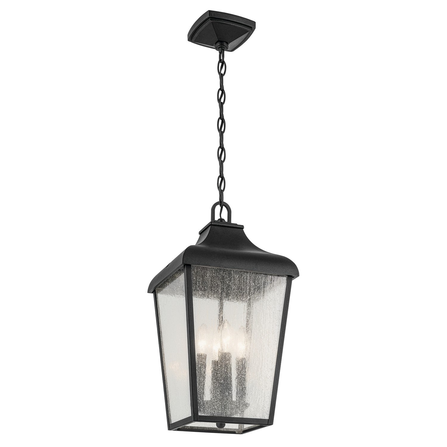  Forestdale 4-Light Outdoor Pendant In Textured Black