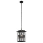  Beacon Square 1-Light Outdoor Pendant In Textured Black