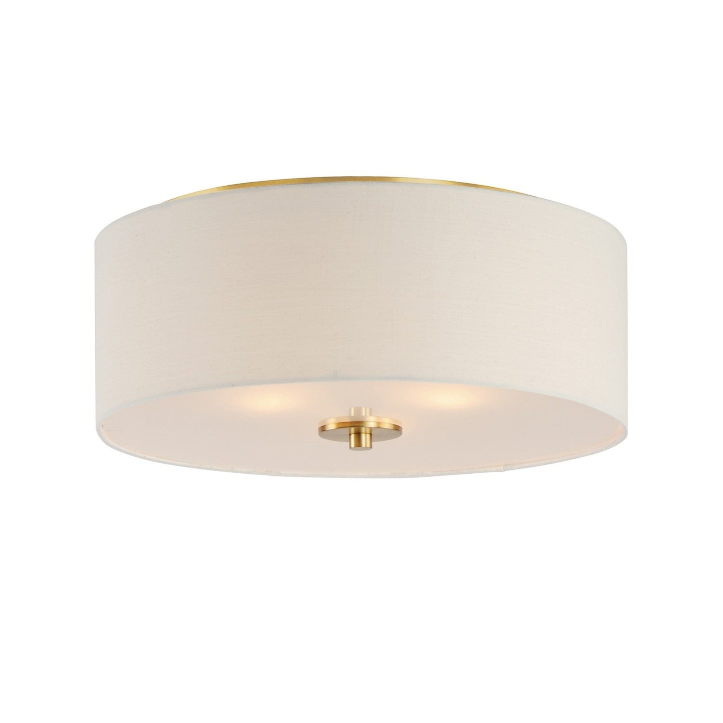 Maxim Bongo 3-Light Flush Mount In Natural Aged Brass