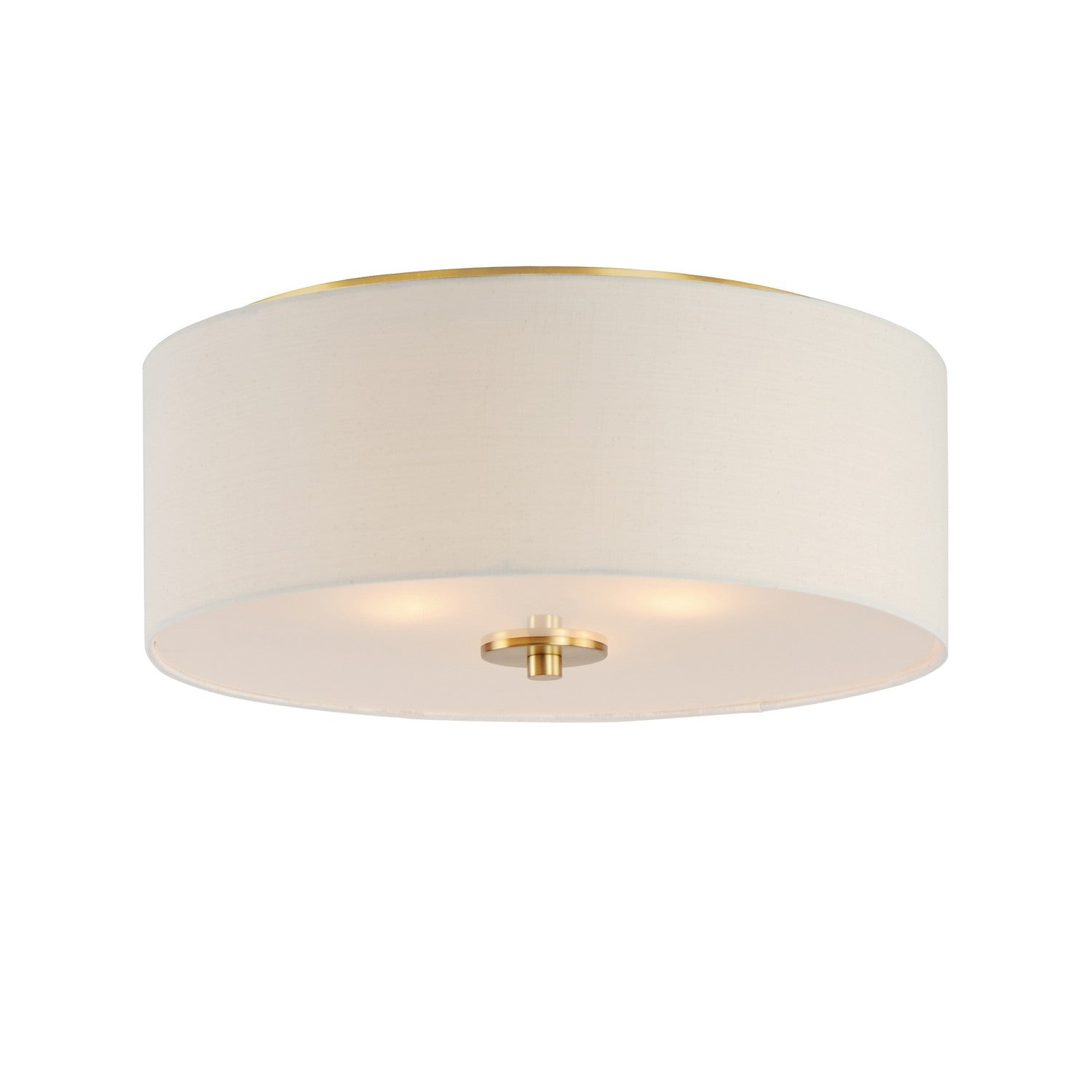 Maxim Bongo 3-Light Flush Mount In Natural Aged Brass
