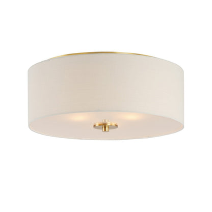 Maxim Bongo 3-Light Flush Mount In Natural Aged Brass