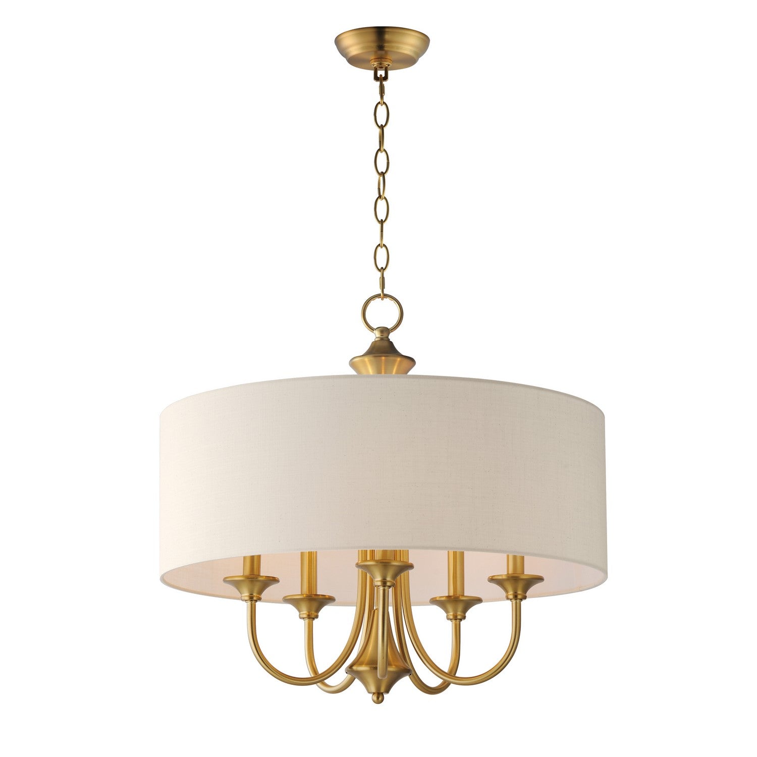 Maxim Bongo 5-Light Pendant In Natural Aged Brass