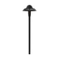  LED Pierced Dome Path Light In Black Textured