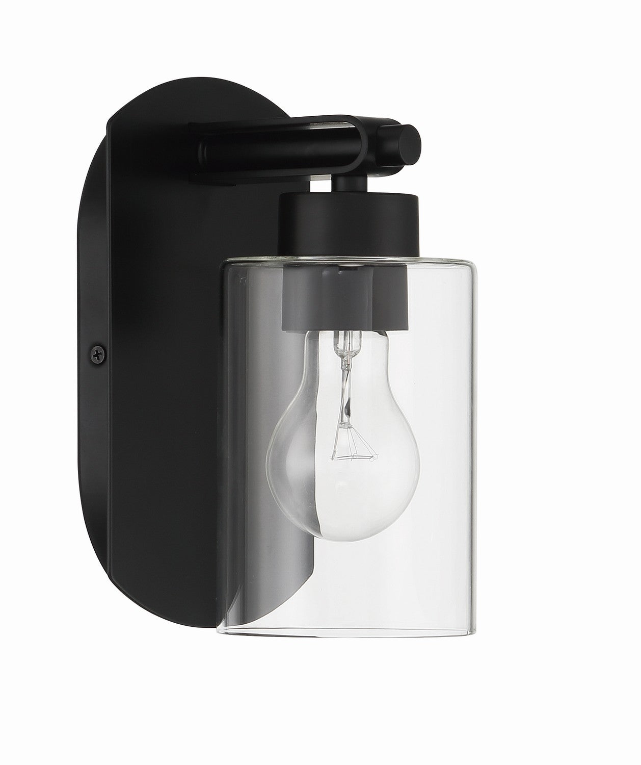  Hendrix 1-Light Wall Sconce In Flat Black