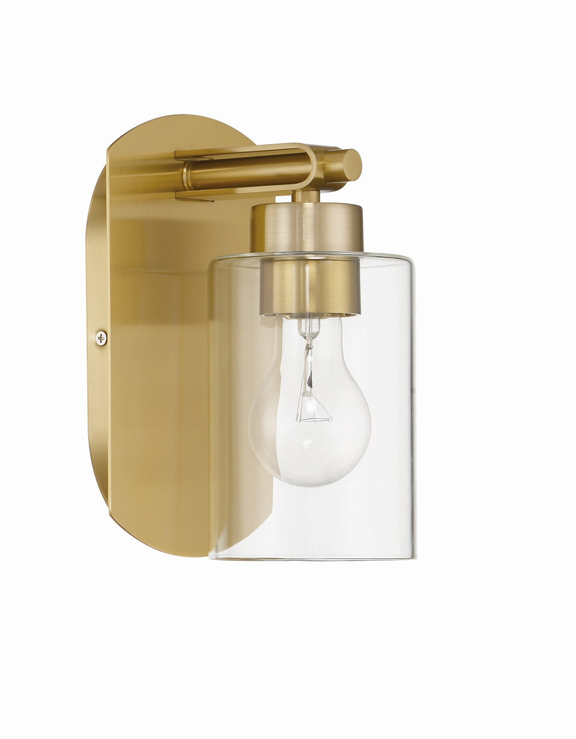  Hendrix 1-Light Wall Sconce In Satin Brass
