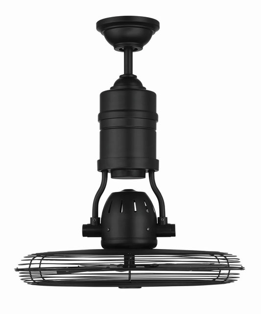  Bellows III Indoor/Outdoor 18" Ceiling Fan In Flat Black
