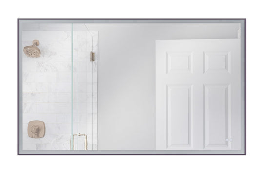  LED Mirror In Flat Black