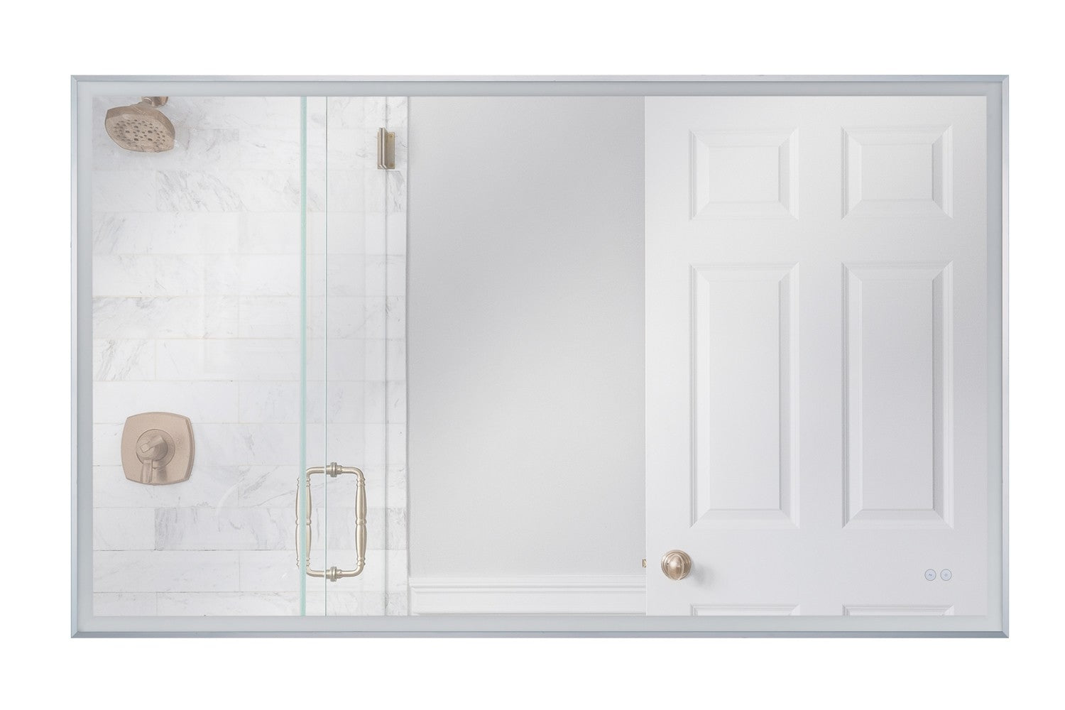  LED Mirror In Brushed Polished Nickel