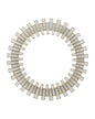  Glasdele Mirror In Antique Brass & White