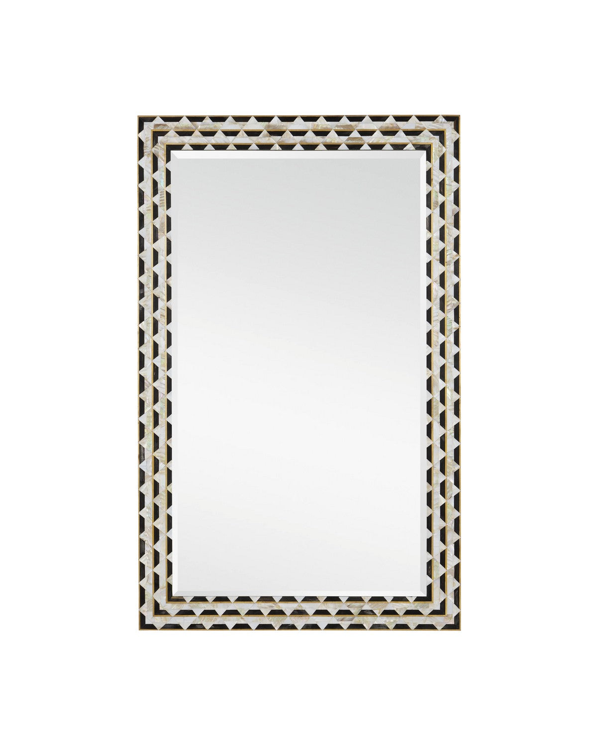  Macy Mirror In Natural & Brass