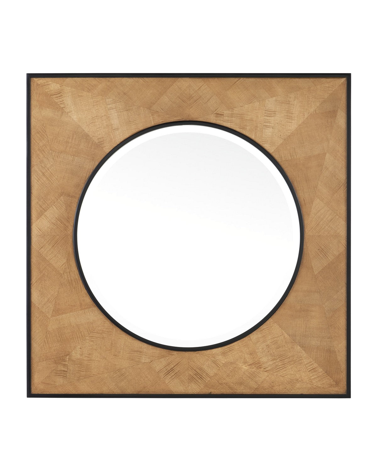  Kallista Mirror In Taupe & Black