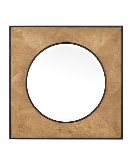  Kallista Mirror In Taupe & Black