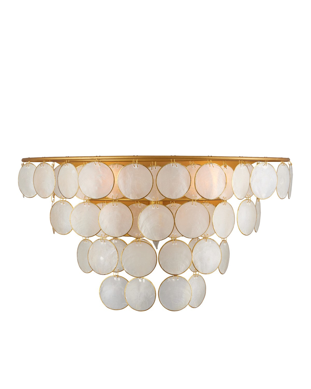  Bon Vivant 3-Light Wall Sconce In Natural & Contemporary Gold
