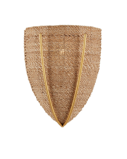  Dreamscape 1-Light Wall Sconce In Natural & Contemporary Gold Leaf