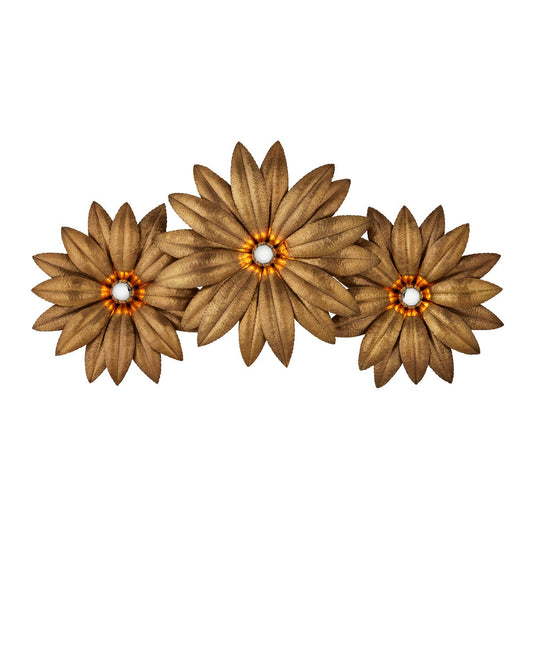  Alithea 3-Light Wall Sconce In Antique Brass