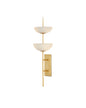  Follett 4-Light Wall Sconce In Contemporary Gold Leaf & White