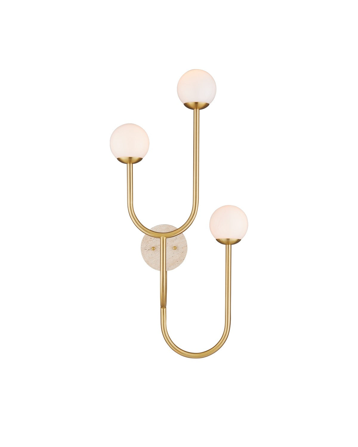  3-Light Wall Sconce In Brass
